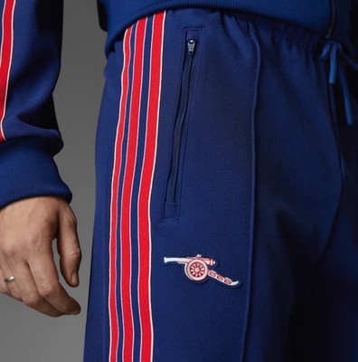 Adidas Arsenal Terrace Icons Track Pants Blue JF0545 Mens Size M