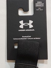 Under Armour Adult UA Adjustable Baseball Belt - Fits Up to 42 Black