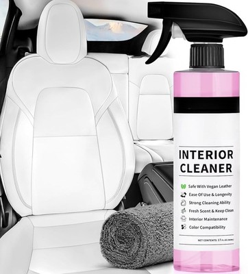 Seat Cleaner & Stain Remover Biodegradable,  for white and black vegan leather