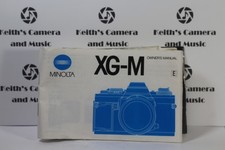 Minolta XG-M XGM Camera Instruction Manual English Owners Manual Book FreeShip
