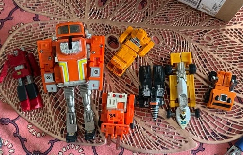 Lot of Vintage Gobots Mixed loose Lot incomplete + huffer transformer