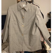 Blazer donna vintage Gianfranco Ferré Forma lana vergine collo alto - Taglia L