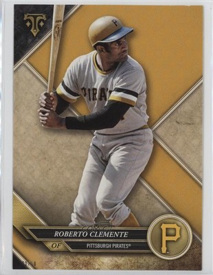 2017 Triple Threads Topps.com Online Exclusive 5x7 Gold /10 Roberto Clemente 3t8