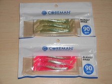 Coreman Alkali Shad 90mm #046 Shallow Iwashi and #053 Okite Pink, set of 2