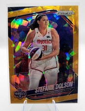 2025 Panini Prizm WNBA - Stefanie Dolson #112 Gold Ice Prizm #/10