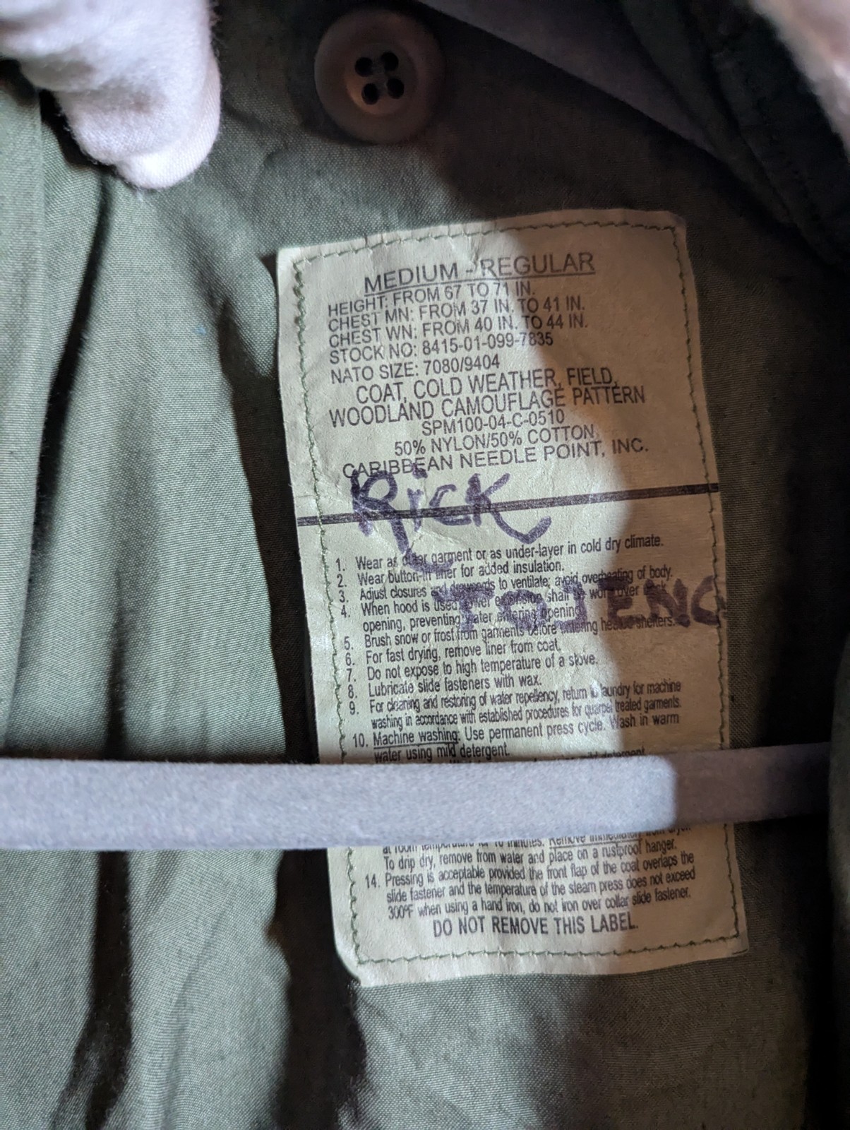 VTG M65 Field Jacket Medium Regular Woodland Camo… - image 2