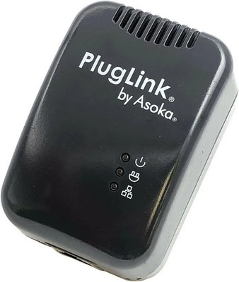 Asoka PlugLink 9650 Ethernet Adapter PL9650-ETH Powerline HomePlug Used P5