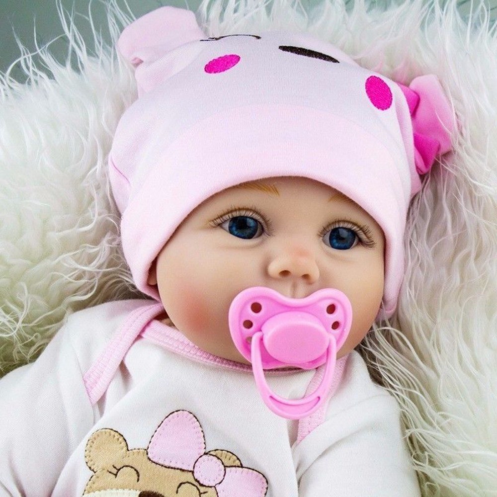 Realistic Reborn Baby Dolls Vinyl Silicone Girl Doll Lifelike Newborn Baby Gift