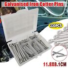 <!--F#f_0-->230PCS Iron Galvanized Cotter Pin Grab Split Fixings Securing Lock Pins Kit New<!--F/-->