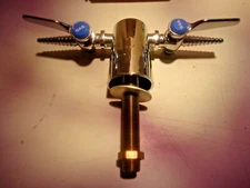 Wolverine Brass Works, pair of gas valves with distribution center