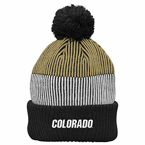 NCAA Colorado Büffel Jugend Obermaterial "Team Streifen" Bündchen Strickmütze, Team... - Bild 2 von 2