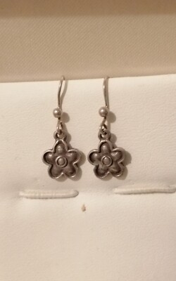 Super süße kleine Blume Ohrhänger Sterlingsilber Ohrringe