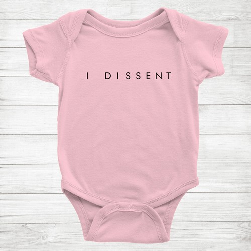 I Dissent Ruth Bader Ginsburg RBG Quote Feminism Feminist Baby Bodysuit Raglan - Picture 5 of 16