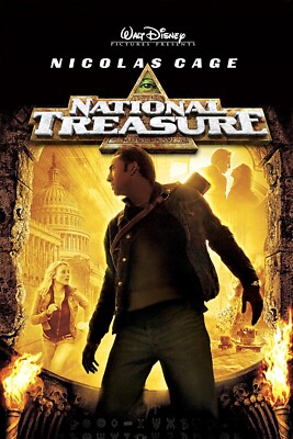 映画ポスター National Treasure 2004 Disney's National Treasure Movie Poster | 2004 | 11x17 | NEW | USA