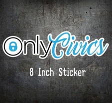 Only Hondas Vinyl Decal Sticker Car Funny Jdm Fits Civic Ek Eg Em Ef Ej Fk Usdm