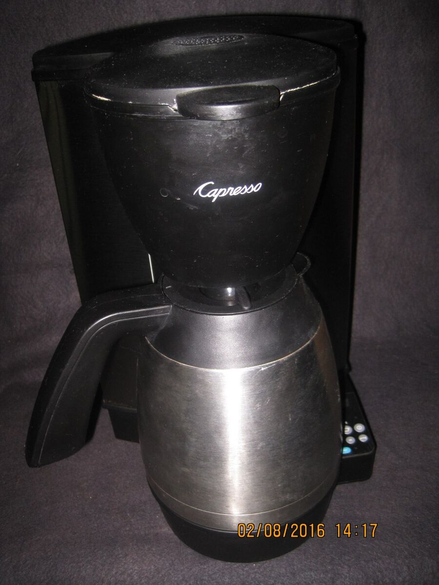CAPRESSO MT600 10-cup PROGRAMMABLE COFFEE MAKER w/ THERMAL CAPRESSO MT600 10-cup PROGRAMMABLE COFFEE MAKER w/ THERMAL