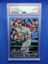 2018 Topps Limited Edition DJ LEMAHIEU PSA 10 Baseball card #449 only 1000 made