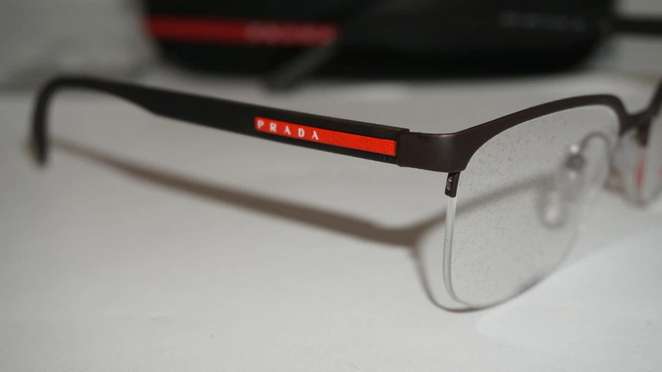 Prada очки новый коричневый резиновый PS 51IV VY21O1 53 18 140 - Изображение 4 из 4