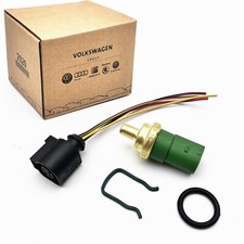 Original Kühlmittel Temperatur Sensor + Kabelstecker Für VW Golf Audi Skoda Seat