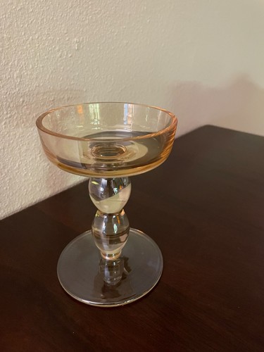 Vintage Rose Gold Pillar Candle Holders - Set of 2 - Made in Poland. - Picture 3 of 5
