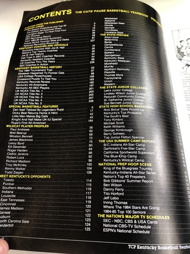 Kentucky Basketball Yearbook ~ 1984 - 1985, Volume 5 - Foto 2 di 6