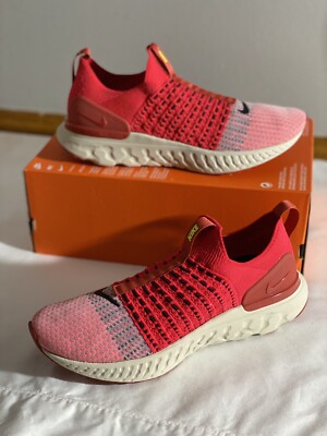 Size 10.5 - New Nike React Phantom Run Flyknit 2 Siren Red 2022 Box WITHOUT lid