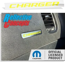 CHARGER Dash Emblem Lettering Overlay Decal Sticker for 2011-2014 Dodge Charger