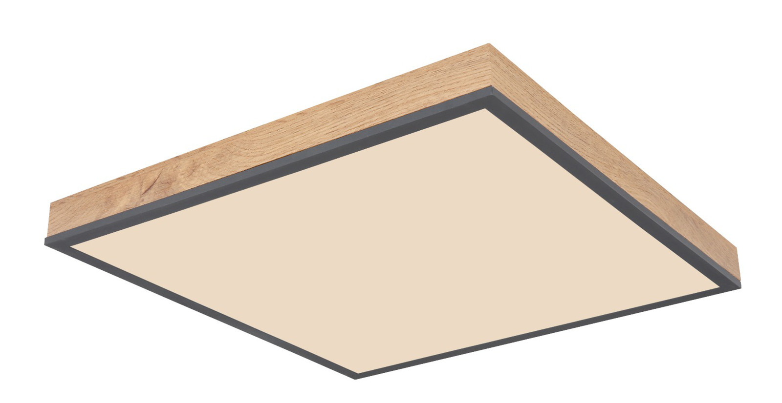 Настольная лампа Globo Lighting Deckenleuchte Doro Holzoptik Graphit 45 x 45 см LED Opal