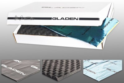 Dämm Pack Kit 2 Türen Alu Butyl Wave Multi Gladen 2-Door Kit Professional
