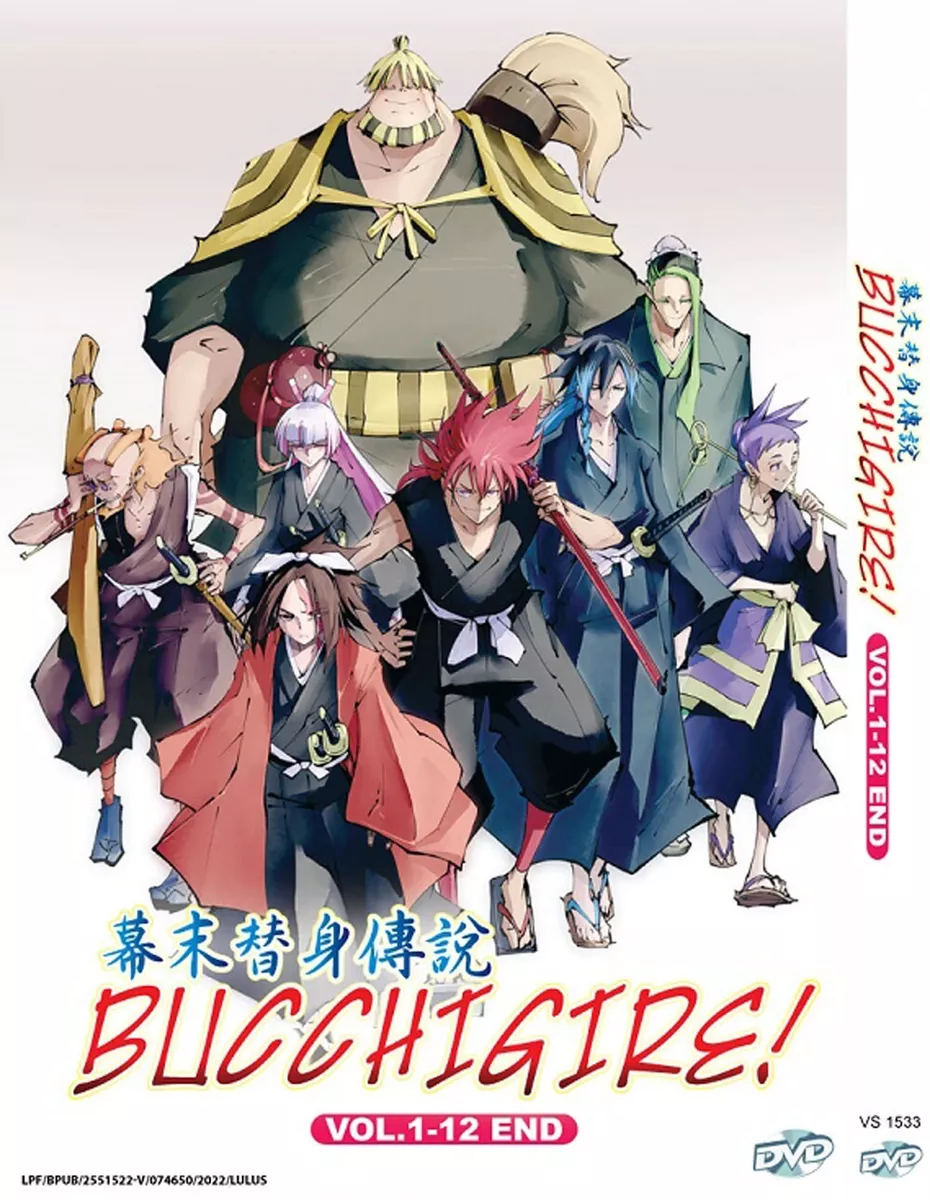 ANIME BUCCHIGIRE! 幕末替身傳說 VOL.1-12 END DVD ENGLISH SUBTITLE REG ALL + FREE  ANIME