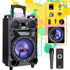 9000W LOUD Bluetooth Speaker 12" Portable Wireless Stereo System FM AUX w/ Mic