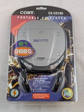 Brand New Coby CX-CD105 Slim Personal CD Player Compact Disc W/ Headphones NIB