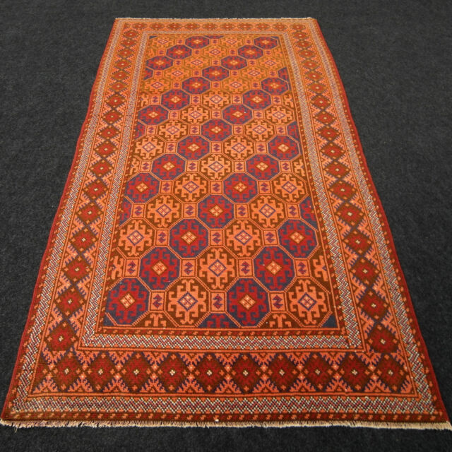 Orient Teppich Ladik 209 x 106 cm Rot Anatolien Kaukasus Muster Handgeknüpft Rug