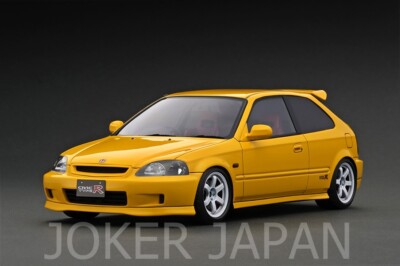 Ignition Model IG2675 1/18 Honda CIVIC (EK9) Type R Yellow