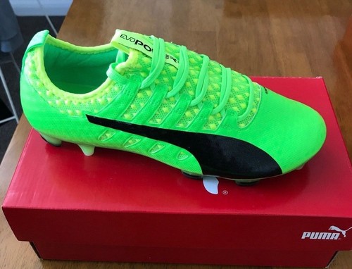 Puma evoPOWER vigor 1 FG-Verde Negro Amarillo-UK 6-De Hombre Botas De  Fútbol | eBay