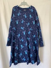 Disney Stitch Girls Dress Long Sleeves Navy Many sizes NEW