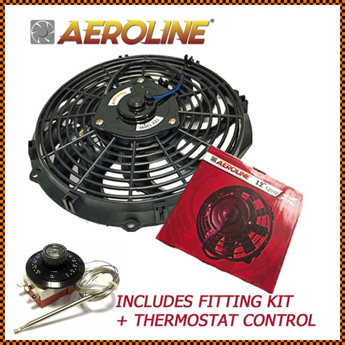 12" Aeroline® Electric Radiator 12v Cooling Fan With Thermostat For CLASSIC CAR eBay