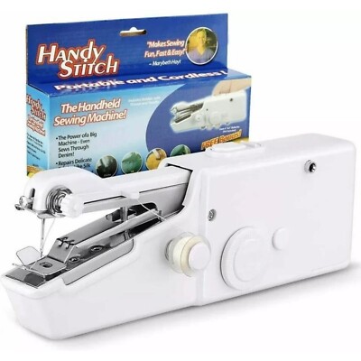 Mini Hand Akku Nähmaschine Hand Fadenstich Kleidung Tragbar