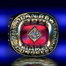 300 PERFECT GAME ABC 24K GOLD PLATED SIZE 12 RING