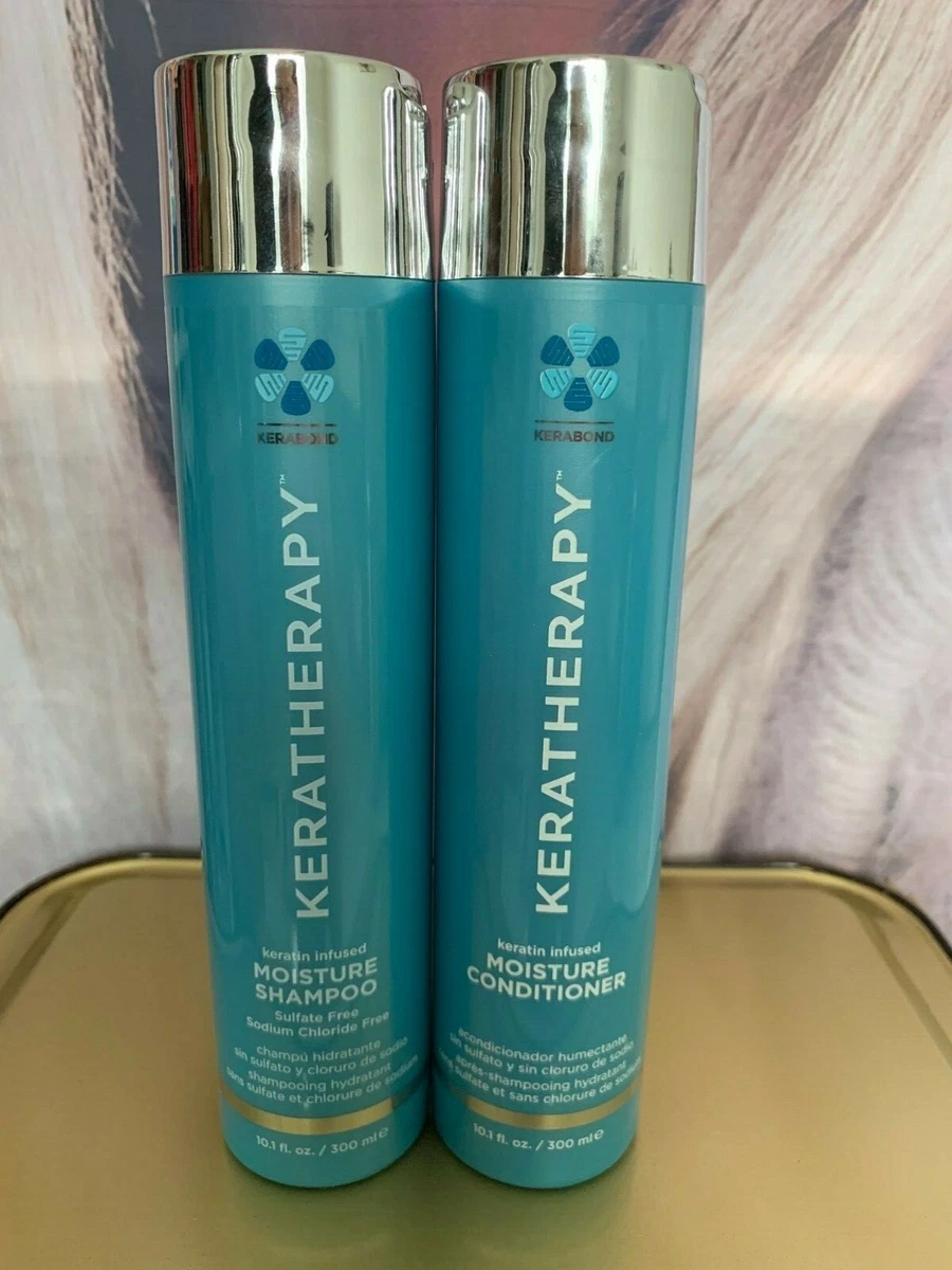 Keratherapy Keratin Infused Moisture Shampoo Conditioner 10.1 oz each 300ml