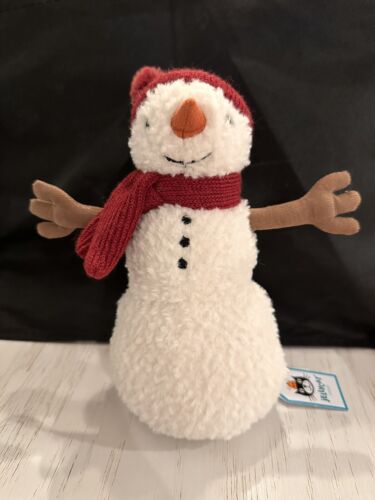 Jellycat Amuseables Teddy Snowman Soft Toy Plush Winter Rare NWT