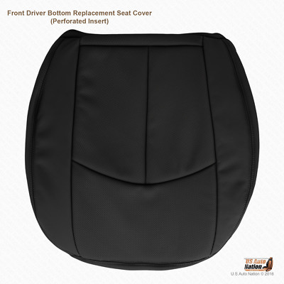 2008 Mercedes Benz E550 Driver Side Bottom Perforated Leather Seat Cover Black