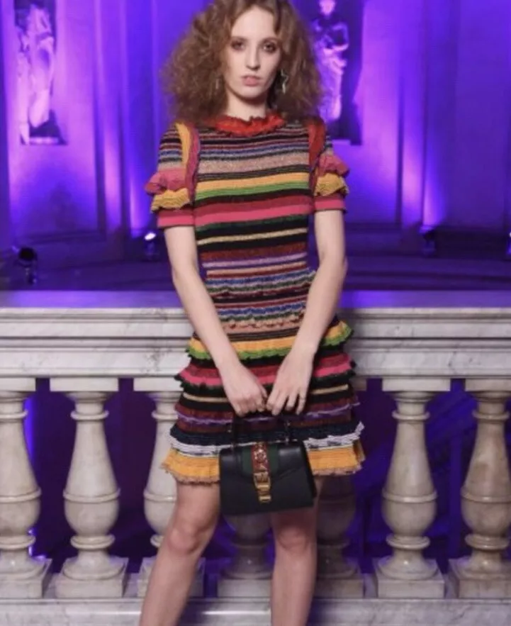 Robe en tricot à rayures Gucci neuve avec étiquettes taille S 