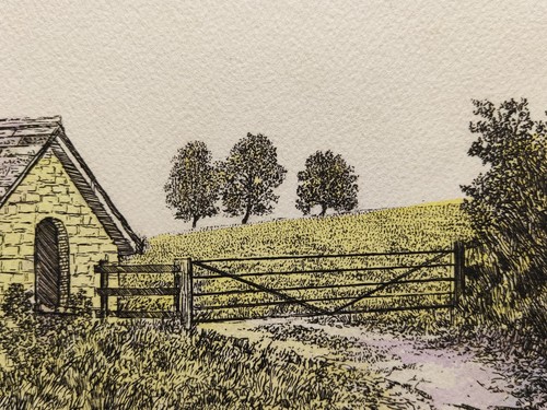 FRANCIS KELLY "FARMLAND" ORIGINAL SIGNED LIMITED EDITION RADIERUNG AQUATINTA 44/50 - Bild 16 von 24