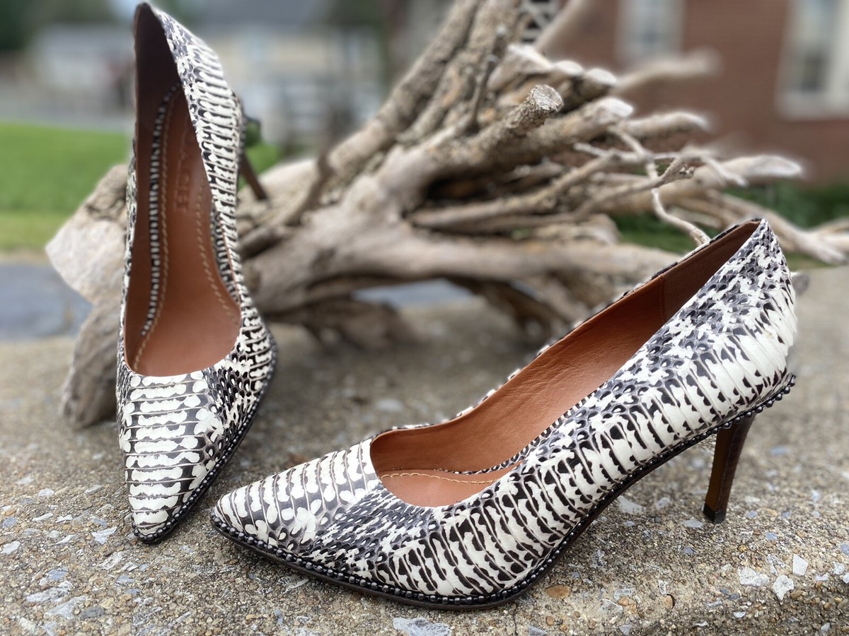 Authentic Coach Snakeskin High Heels