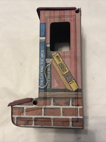 Jasco Red Match stick Tin Metal Holder Box Striker, Hickory Dickory Dock Mouse - Picture 6 of 7