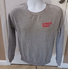 Stranger Things Netflix Grey Sweatshirt Soft Size Small