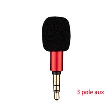 Mini Microphone Jack 3.5mm Aux 4Pole/3Pole Karaoke Mic For Recorder Phone Laptop