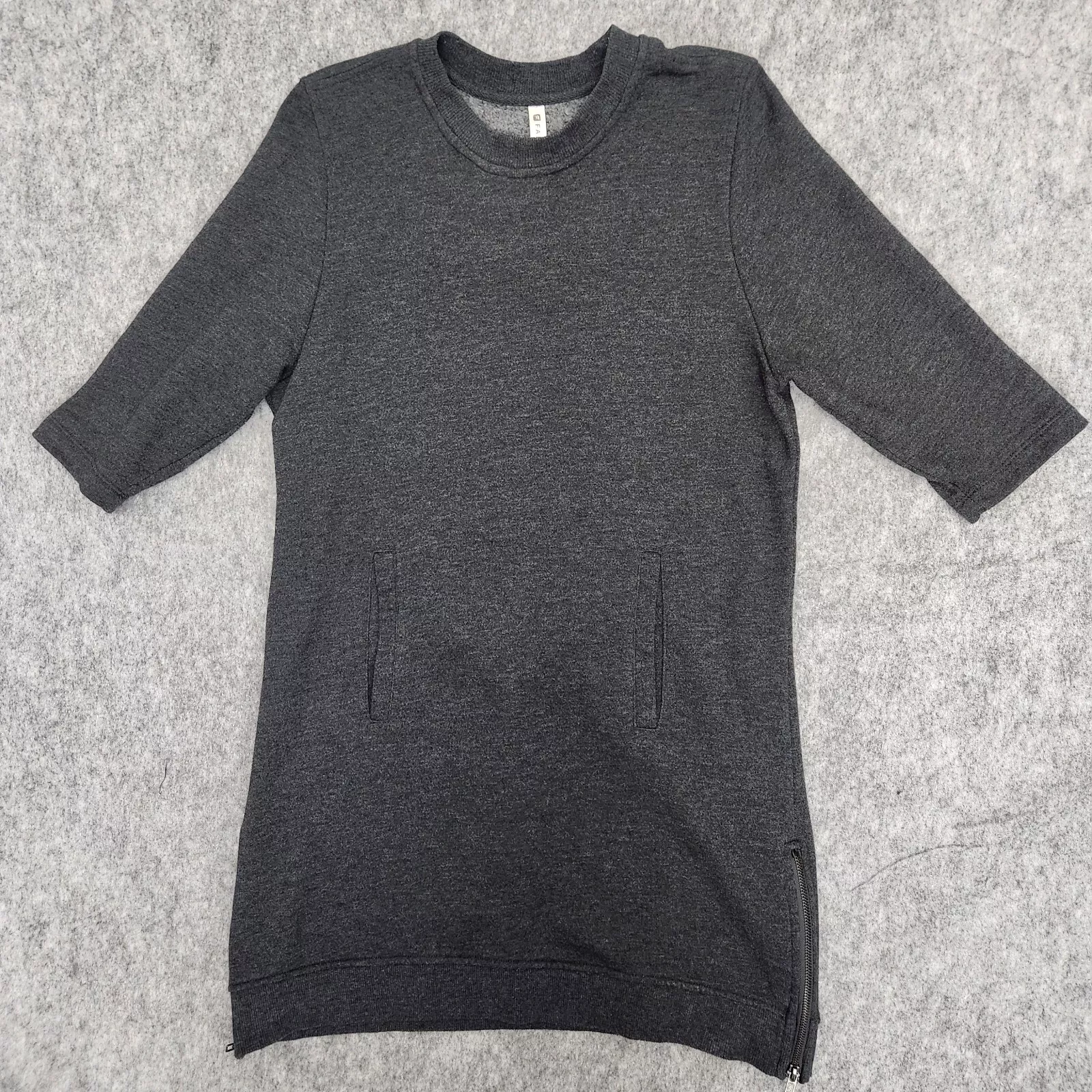 fabletics elena mini ribbed pockets side zipper sweatshirt