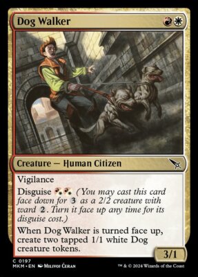 MTG Magic the Gathering Dog Walker (197/499) Murders at Karlov Manor LP